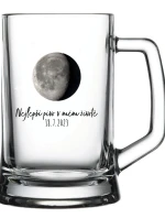 Personalizovaná pivní sklenice s měsíční fází