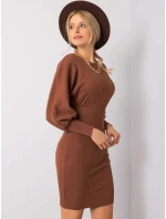 Dámske šaty RV SK 6079.65 hnedá - Rue Paris