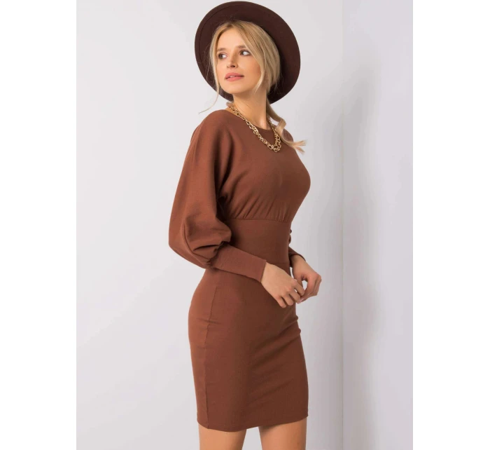 Dámske šaty RV SK 6079.65 hnedá - Rue Paris