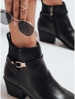 Dámské kozačky s podpatkem černé Dstreet model 21982155 - FashionStreet