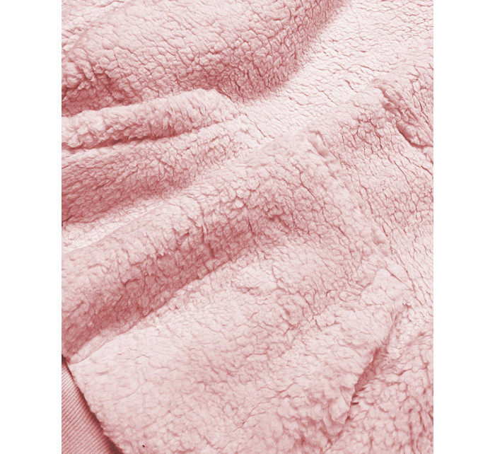 Teplý ružový dámsky teplákový komplet (YP-1104)