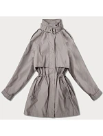 Dámska tenká bunda Goodlookin s vetrovým golierom Dark Beige (P3-6302-62) Dámska tenká bunda Goodlookin s vetrovým golierom Dark Beige (P3-6302-62)