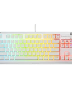 Klávesnica SteelSeries Apex 3 TKL US, biela