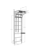 Rebrík s drevenou tyčou a príslušenstvom BENCHK 112+A204 detské