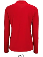 SOL'S Perfect LSL Women Dámske piqué polo s dlhým rukávom 25.2083 červené SOL'S Perfect LSL Women Dámske piqué polo s dlhým rukávom 25.2083 červené