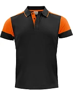 Printer Prime Polo Men Pánske piqué polo z hrubej bavlny 61.5024 čierna/oranžová Printer Prime Polo Men Pánske piqué polo z hrubej bavlny 61.5024 čierna/oranžová