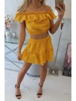 Hořčicová model 18746813 sada - K-Fashion