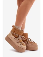 Sněhule S Na Platformě Hnědé model 21676659 - Boto