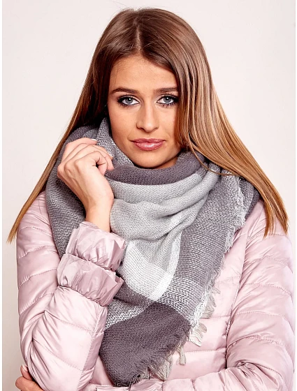 Šátek AT CH model 15090467 tmavě šedý - FPrice