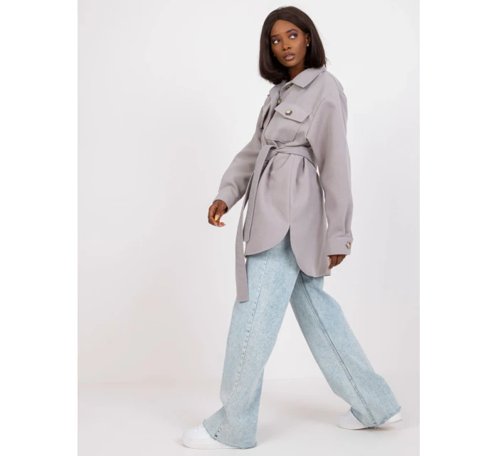 Dámska košeľa-LK-KS-508481.88-šedá Dámska košeľa-LK-KS-508481.88-šedá