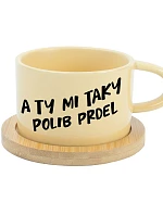 A TY MI TAKY POLIB PRDEL - žlutá hrníček makronka 200 ml