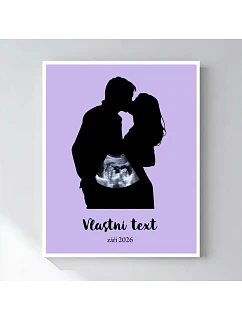 Personalizovaný magický fotorámik – štvorcový 40x50 – s párom a ultrazvukom