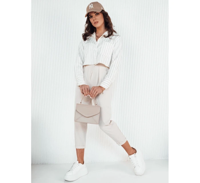 Dámske nohavice BAFROT beige FashionStreet UY1889