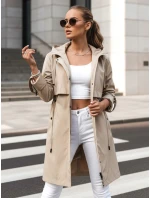 Dstreet dámská přechodná bunda typu parka velbloudí barvy model 21974192 - FashionStreet