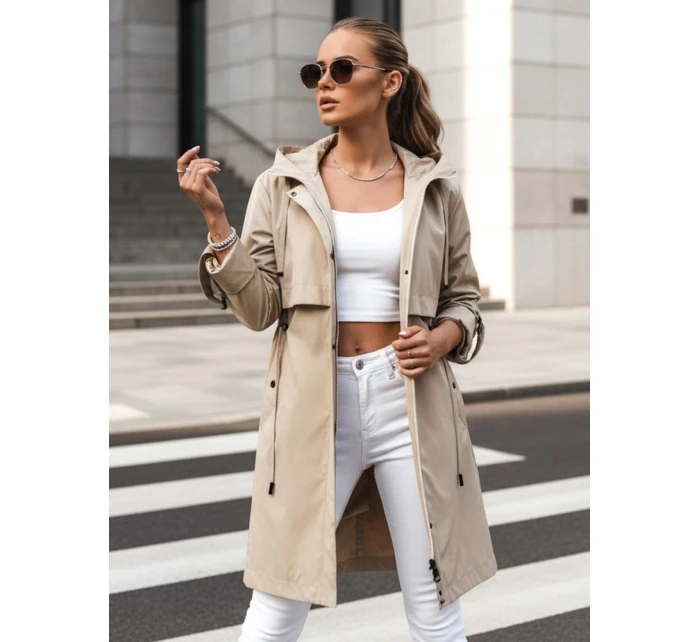 Dstreet dámská přechodná bunda typu parka velbloudí barvy model 21974192 - FashionStreet