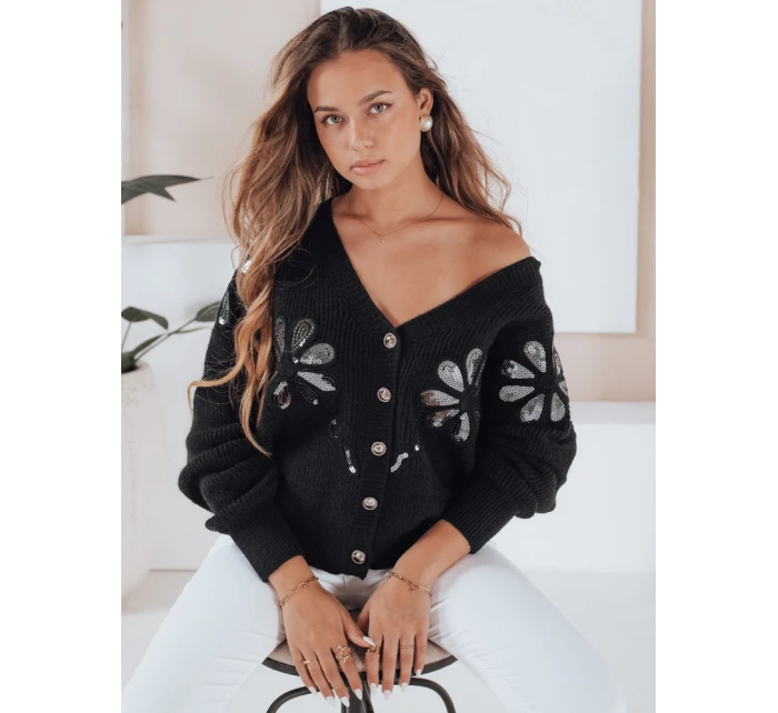 Dámský kardigan černý model 21990968 - Dstreet