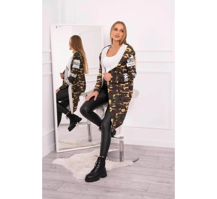 Slipová bunda khaki+béžová Slipová bunda khaki+béžová