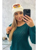 Dámska čiapka Ofelia K349 ecru