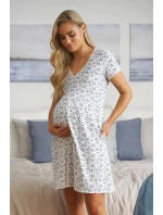 Nočná košeľa TCB.5335 bielo-modrá - Doctor Nap Nočná košeľa TCB.5335 bielo-modrá - Doctor Nap