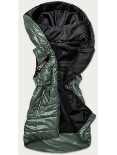 Lesklá zelená vesta s kapucí model 16807302 - S'WEST