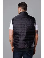 Černá pánská prošívaná vesta model 18347890 - J.STYLE Černá pánská prošívaná vesta model 18347890 - J.STYLE