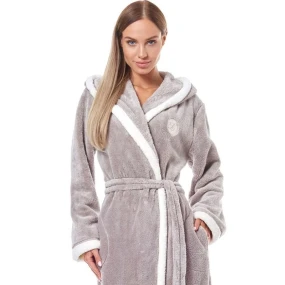 Dámsky župan 9133 béžový - L&L Dámsky župan 9133 béžový - L&L