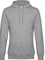 B&C KING Hooded_° Pánska mikina s kapucňou 01.U02K heather grey