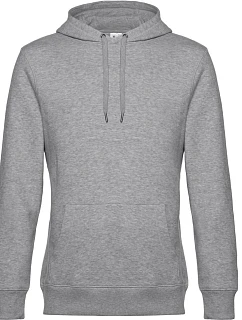 B&C KING Hooded_° Pánska mikina s kapucňou 01.U02K heather grey