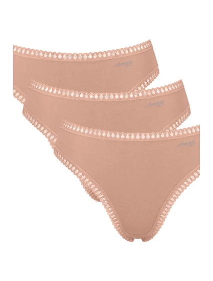 SLOGGI GO CRUSH NOHAVIČKY S VYSOKOU NOHOU 3PACK BEIGE