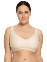 Dámsky športový top Jelly bra comfort beige - JULIMEX Dámsky športový top Jelly bra comfort beige - JULIMEX