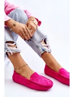 Zamszowe Mokasyny Damskie Fuksja Morreno Zamszowe Mokasyny Damskie Fuksja Morreno