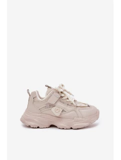 Dětské tenisky na platformě béžové model 21692440 - Boto