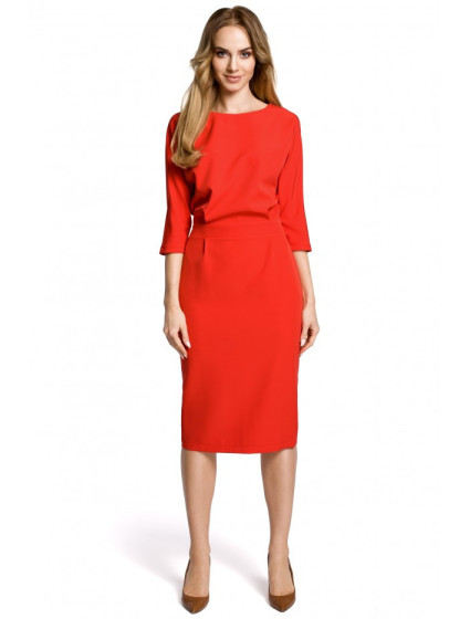 šaty červené  model 19143790 - Moe