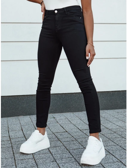 Dámske džínsové nohavice slim fit ACORN black FashionStreet UY2156