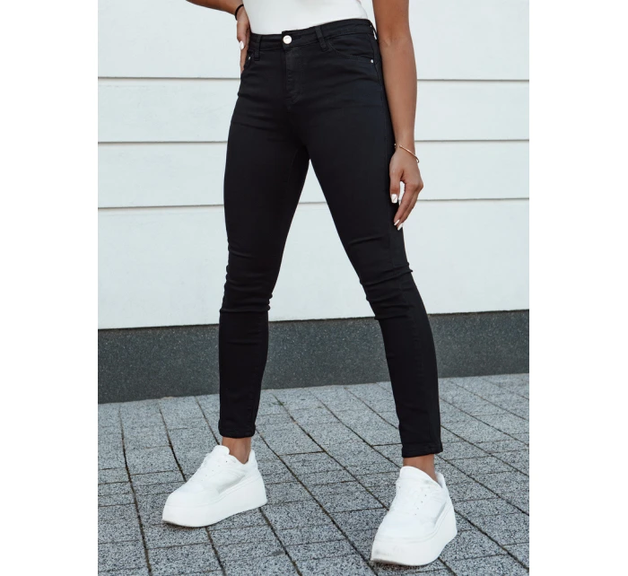 Dámske džínsové nohavice slim fit ACORN black FashionStreet UY2156