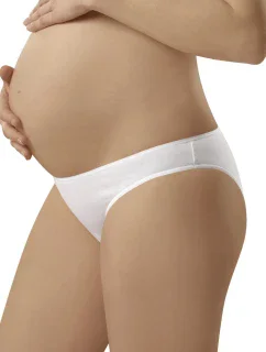 Těhotenské kalhotky  Mama mini white - ITALIAN FASHION