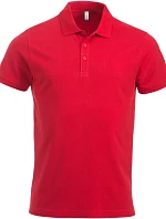 Clique Classic Lincoln S/S Pánske polo tričko z hrubej bavlny 67.8244 červené