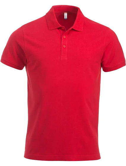 Clique Classic Lincoln S/S Pánske polo tričko z hrubej bavlny 67.8244 červené Clique Classic Lincoln S/S Pánske polo tričko z hrubej bavlny 67.8244 červené