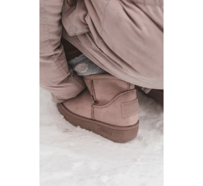 Dziecięce Śniegowce Ocieplane Na Suwak Różowe Big Star MM374101