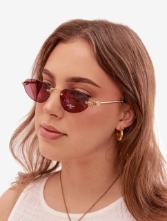 Dámské sluneční brýle Tmavě růžové