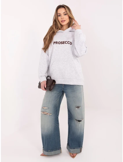 Mikina RV BL A1034.30 melanžová sivá Mikina RV BL A1034.30 melanžová sivá