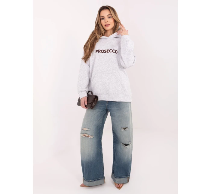 Mikina RV BL A1034.30 melanžová sivá Mikina RV BL A1034.30 melanžová sivá