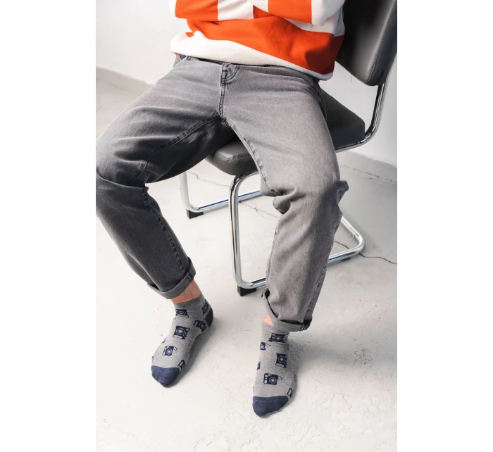 Ponožky 025-045 Melange Grey - Steven Ponožky 025-045 Melange Grey - Steven