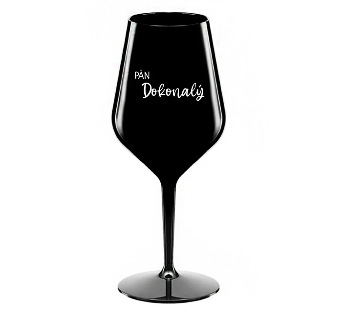 PÁN DOKONALÝ - čierny nerozbitný pohár na víno 470 ml PÁN DOKONALÝ - čierny nerozbitný pohár na víno 470 ml