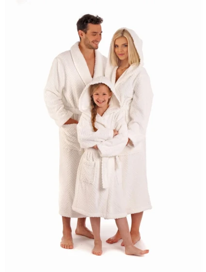 AKCE Unisex župan se šálovým límcem Athena  Bílá  model 19361532 - Vestis
