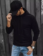 Pánska čierna mikina FashionStreet BX5473