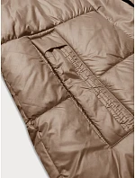 Dámská zimní bunda v barvě s kapucí model 21248578 - Glakate Dámská zimní bunda v barvě s kapucí model 21248578 - Glakate
