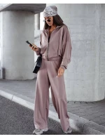 Komplet damski spodnie i bluza ze cappuccino model 21470456 - Moon