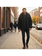 Geografické Nórsko Pánska bunda BAREDA DB BLACK MEN 096 BLACK (WY3882H/GN-NOIR)