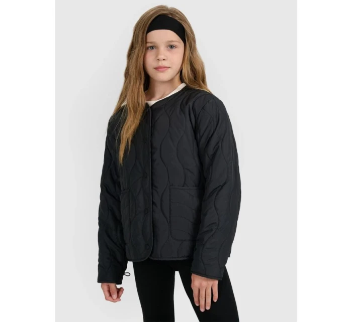 Dívčí péřová bunda se syntetickou výplní model 21815718 - 4F Dívčí péřová bunda se syntetickou výplní model 21815718 - 4F